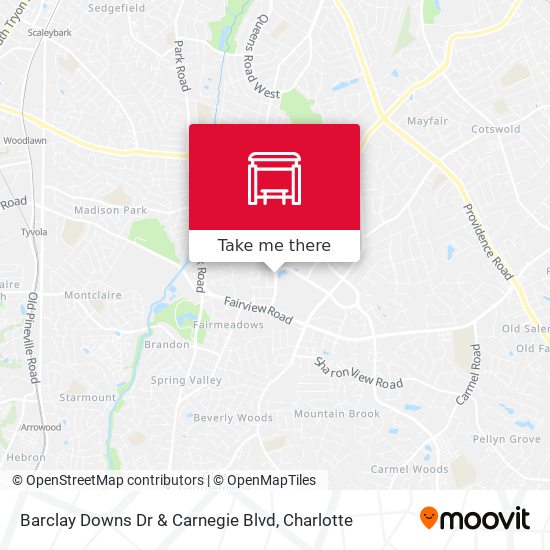 Barclay Downs Dr & Carnegie Blvd map