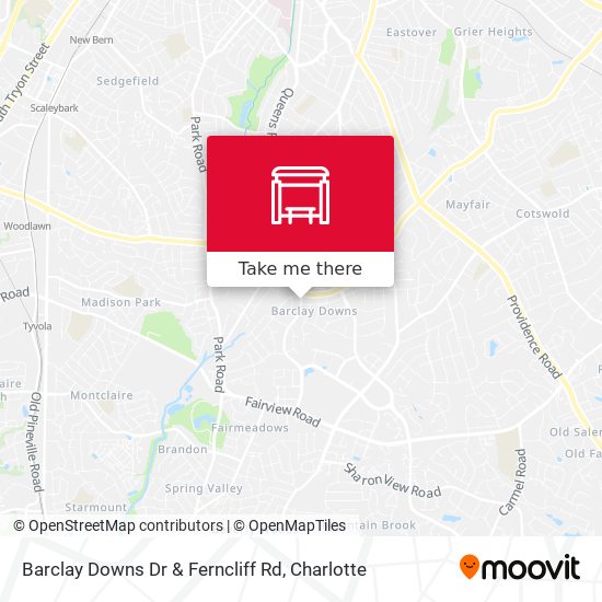Barclay Downs Dr & Ferncliff Rd map