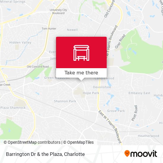 Barrington Dr & the Plaza map