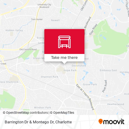 Barrington Dr & Montego Dr map