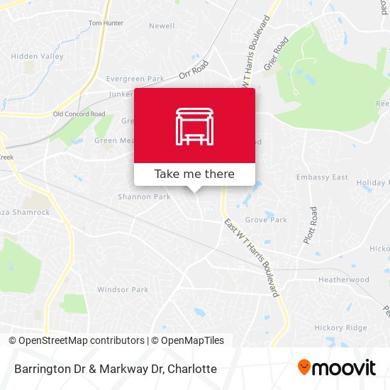 Barrington Dr & Markway Dr map