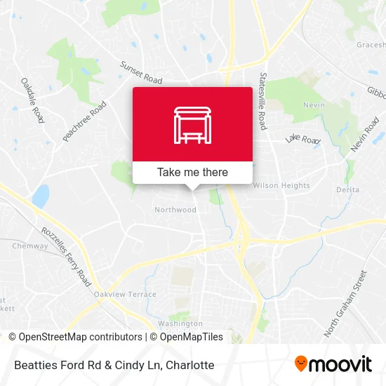 Mapa de Beatties Ford Rd & Cindy Ln
