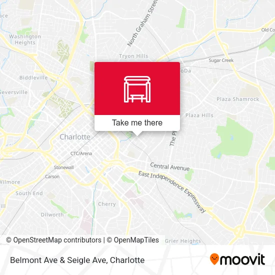 Mapa de Belmont Ave & Seigle Ave