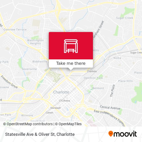 Statesville Ave & Oliver St map