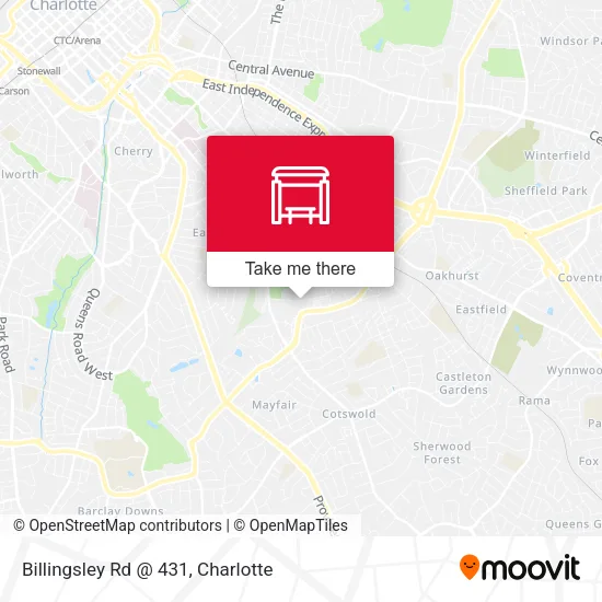 Mapa de Billingsley Rd @ 431