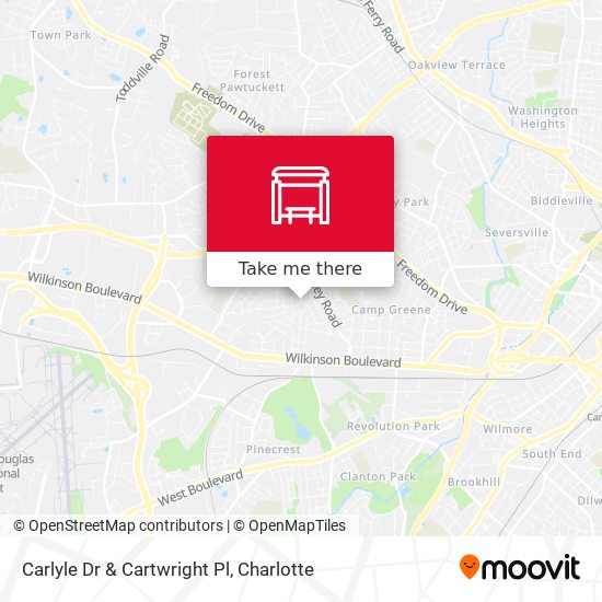 Carlyle Dr & Cartwright Pl map