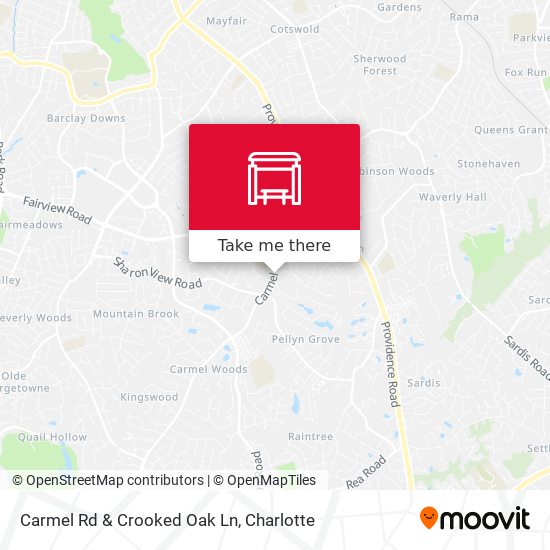 Carmel Rd & Crooked Oak Ln map