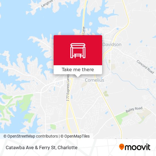 Catawba Ave & Ferry St map