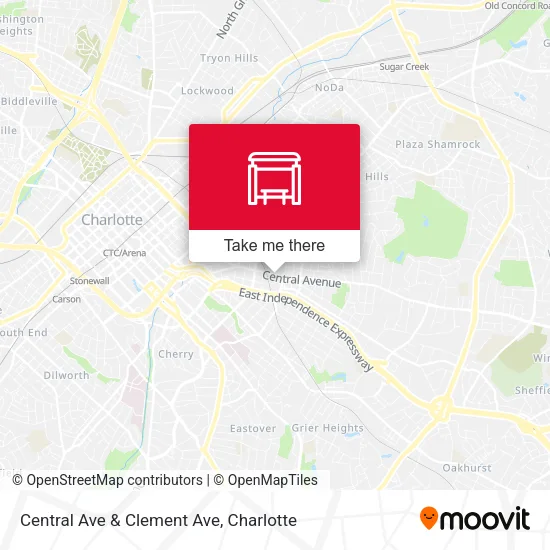 Mapa de Central Ave & Clement Ave
