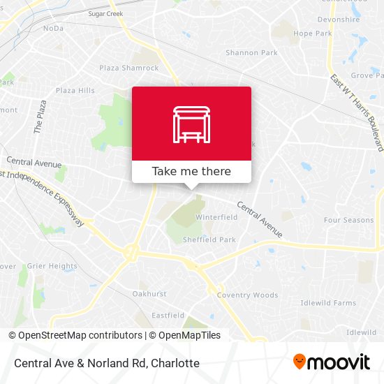 Mapa de Central Ave & Norland Rd