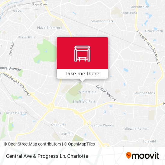 Central Ave & Progress Ln map