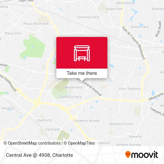 Mapa de Central Ave @ 4908