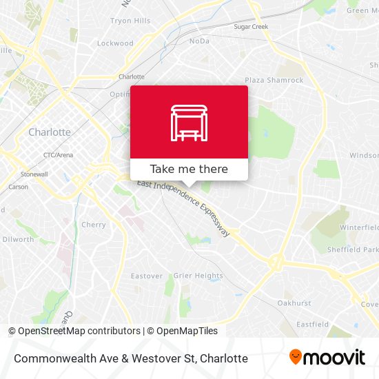 Commonwealth Ave & Westover St map