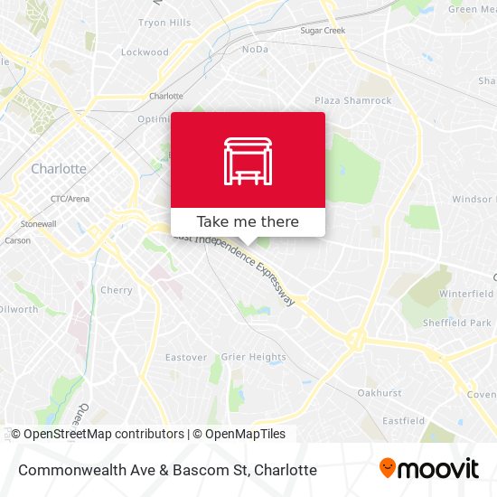 Commonwealth Ave & Bascom St map