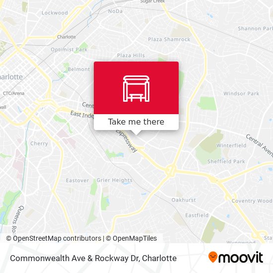 Commonwealth Ave & Rockway Dr map
