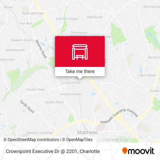 Mapa de Crownpoint Executive Dr @ 2201