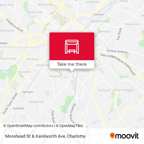 Morehead St & Kenilworth Ave map
