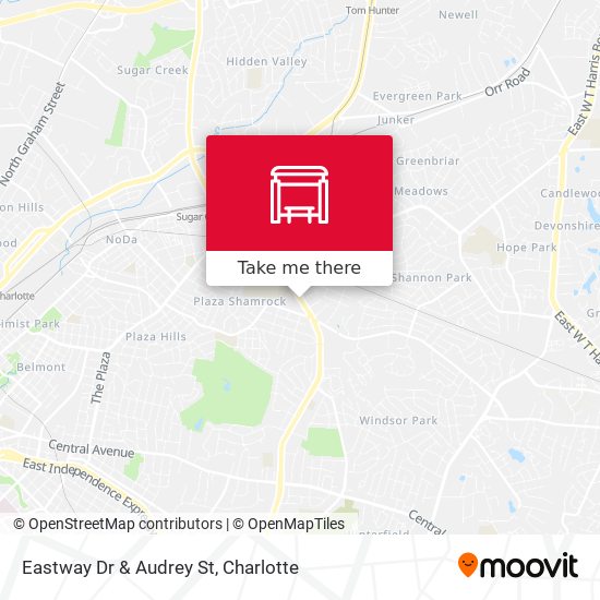 Eastway Dr & Audrey St map