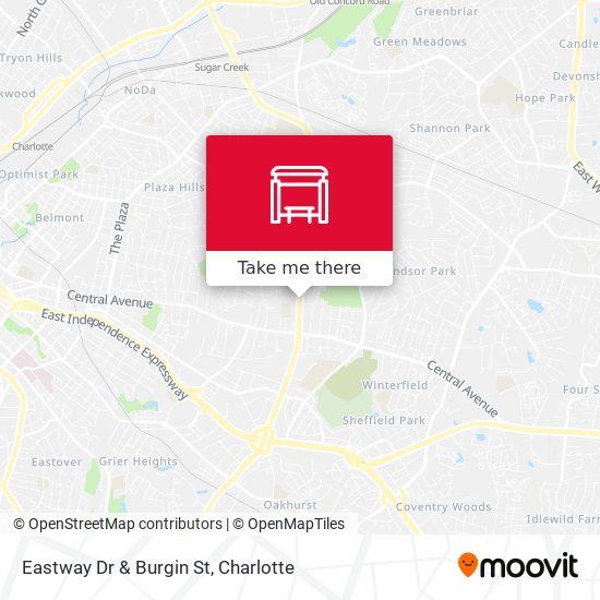 Eastway Dr & Burgin St map