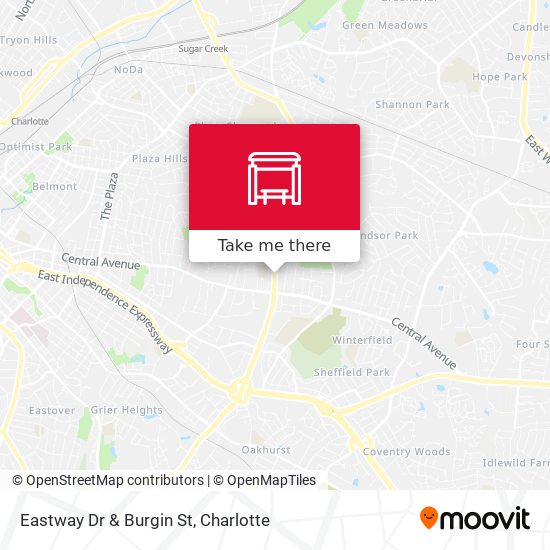 Eastway Dr & Burgin St map