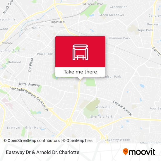 Eastway Dr & Arnold Dr map