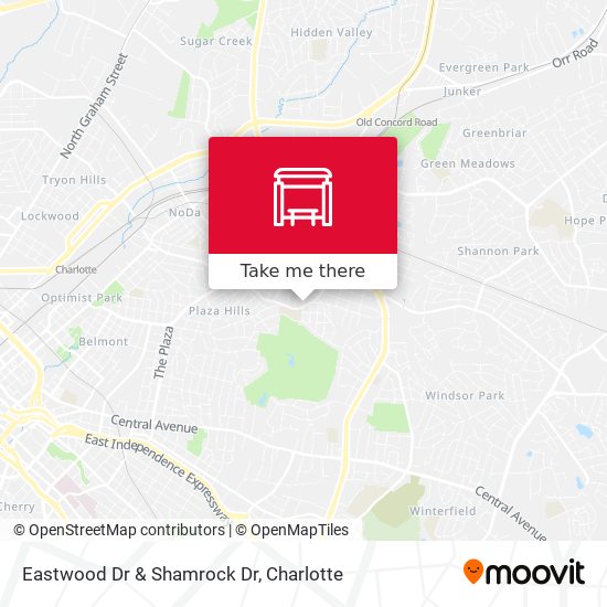 Eastwood Dr & Shamrock Dr map