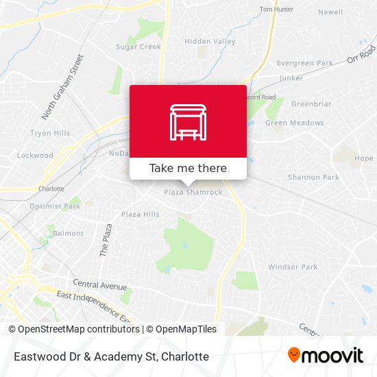 Eastwood Dr & Academy St map