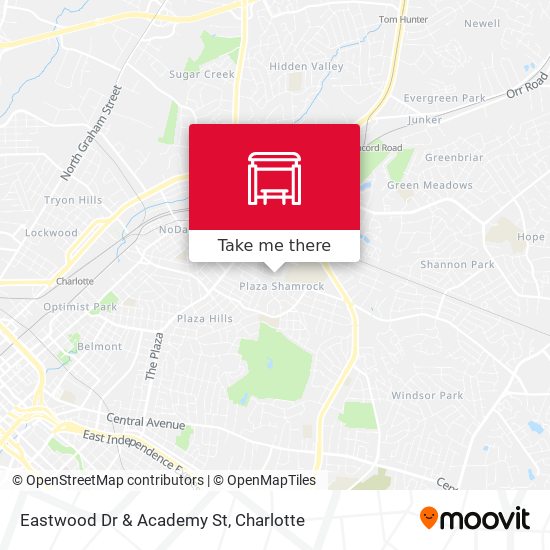 Eastwood Dr & Academy St map