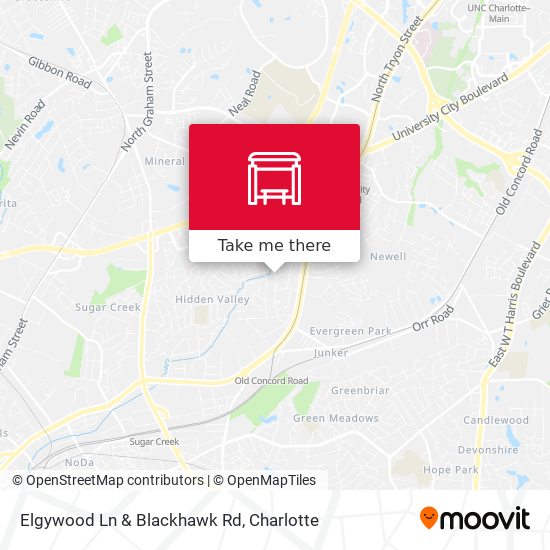 Elgywood Ln & Blackhawk Rd map