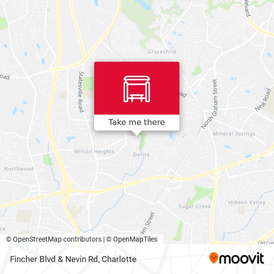 Fincher Blvd & Nevin Rd map