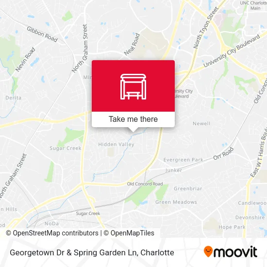 Mapa de Georgetown Dr & Spring Garden Ln