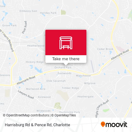 Harrisburg Rd & Pence Rd map