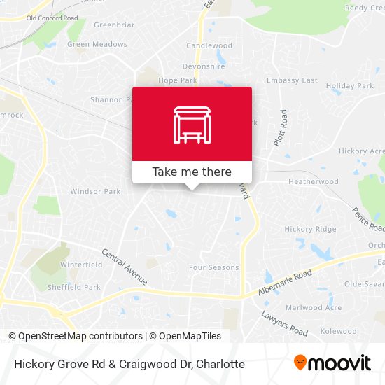 Hickory Grove Rd & Craigwood Dr map