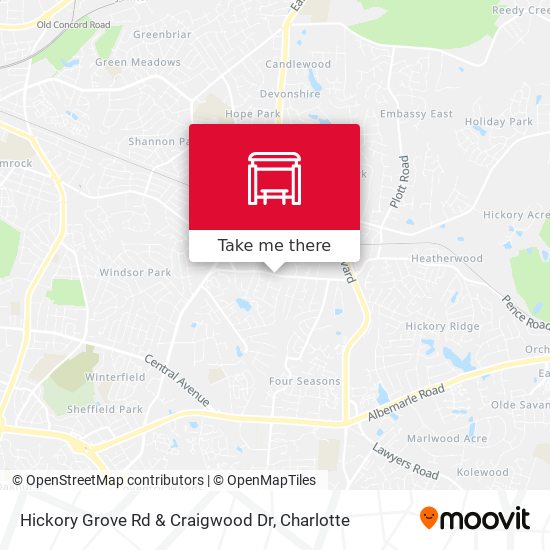 Mapa de Hickory Grove Rd & Craigwood Dr