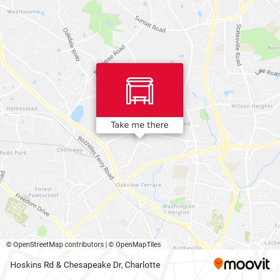 Hoskins Rd & Chesapeake Dr map
