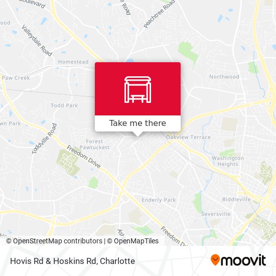 Hovis Rd & Hoskins Rd map