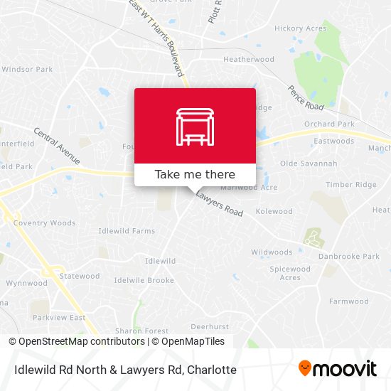 Mapa de Idlewild Rd North & Lawyers Rd