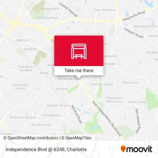 Mapa de Independence Blvd @ 6248