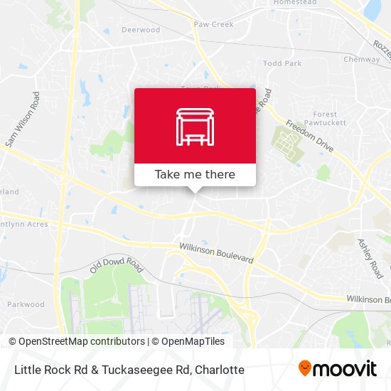 Little Rock Rd & Tuckaseegee Rd map