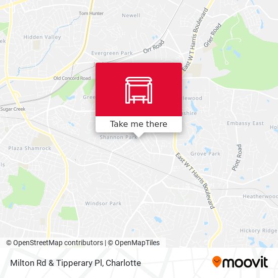 Milton Rd & Tipperary Pl map