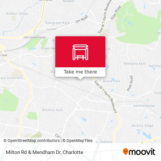 Milton Rd & Mendham Dr map