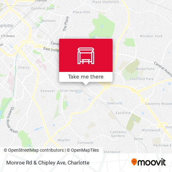 Monroe Rd & Chipley Ave map