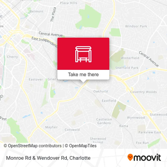 Mapa de Monroe Rd & Wendover Rd