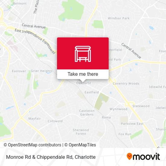 Mapa de Monroe Rd & Chippendale Rd