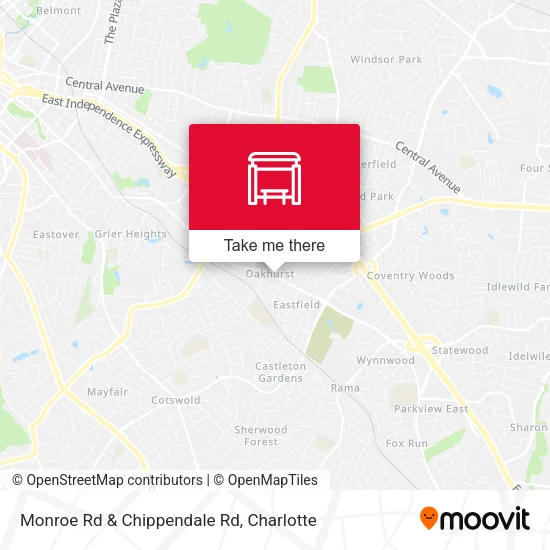 Mapa de Monroe Rd & Chippendale Rd