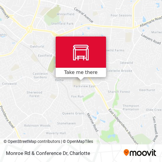 Monroe Rd & Conference Dr map