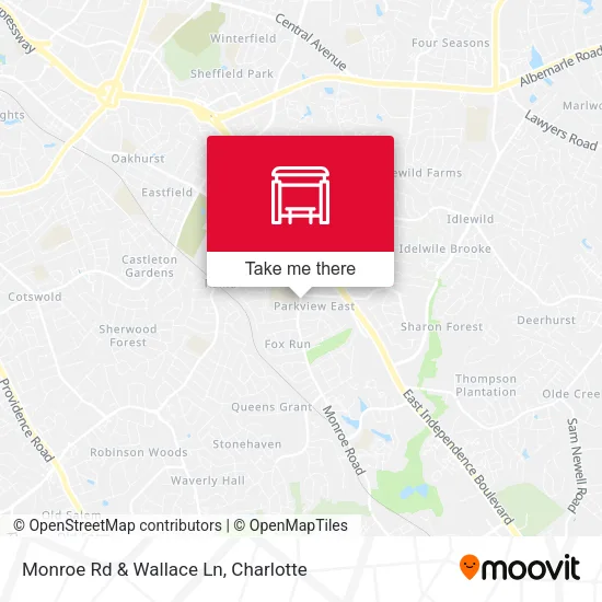 Mapa de Monroe Rd & Wallace Ln