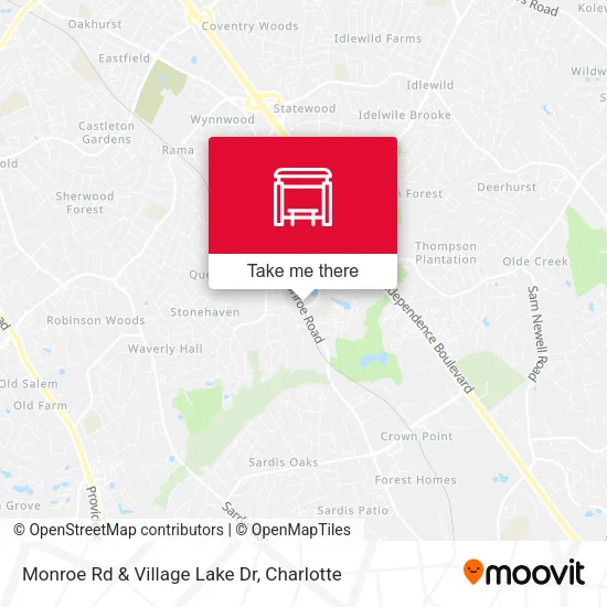 Mapa de Monroe Rd & Village Lake Dr