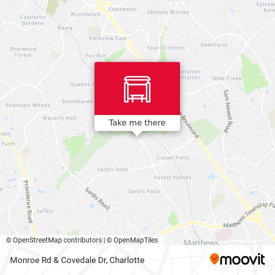 Monroe Rd & Covedale Dr map