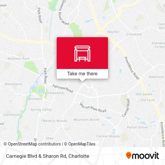 Mapa de Carnegie Blvd & Sharon Rd